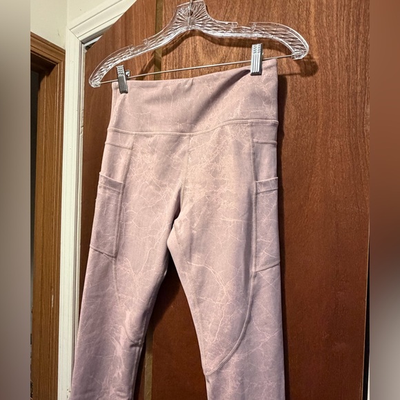 ZYIA Active Pink Digital Granite Pocket Light n Tight Hi-rise 7/8 24" - Picture 4 of 7